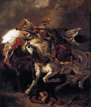 Eugene Delacroix : Combat of the Giaour and the Pasha